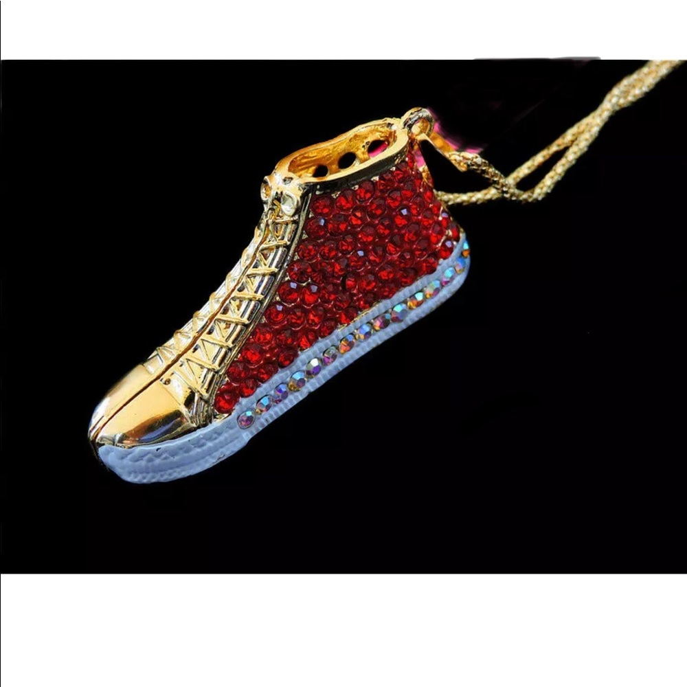 Red shoe Necklace